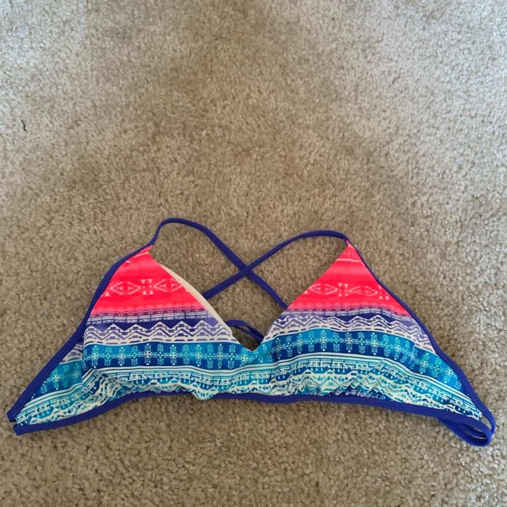 Multi color bikini top